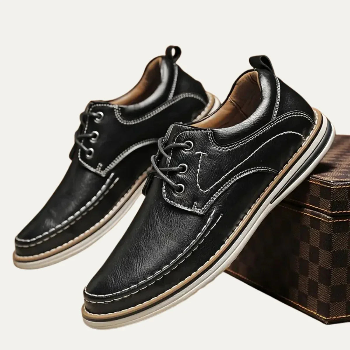 Men's Shoes Lacing Timeless Design