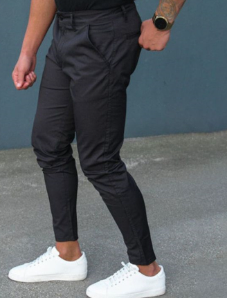 Men's Slim Fit Denim Trousers With Pockets