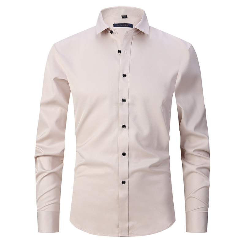 Men's Smart Casual Shirt Wrinkle-Free Stretch