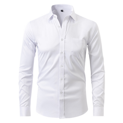 Men's Smart Casual Shirt Wrinkle-Free Stretch