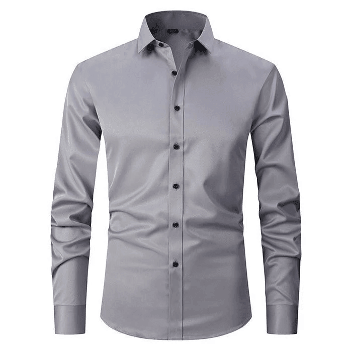 Men's Smart Casual Shirt Wrinkle-Free Stretch