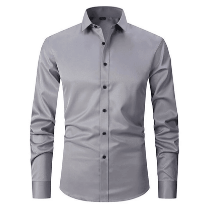 Men's Smart Casual Shirt Wrinkle-Free Stretch