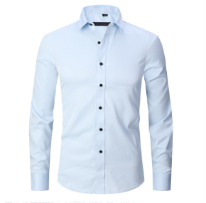 Men's Smart Casual Shirt Wrinkle-Free Stretch
