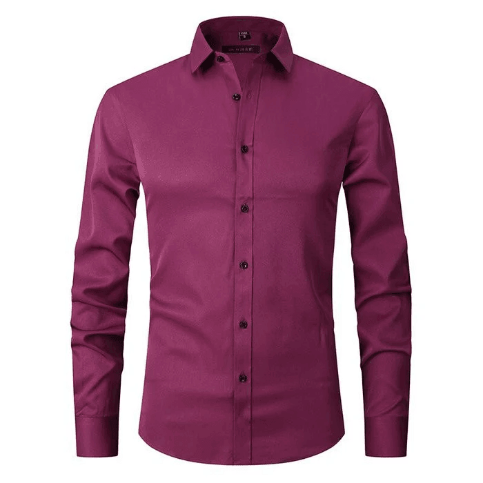 Men's Smart Casual Shirt Wrinkle-Free Stretch