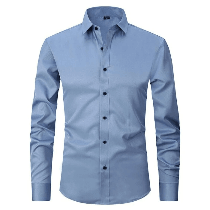 Men's Smart Casual Shirt Wrinkle-Free Stretch