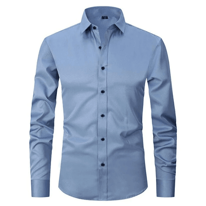 Men's Smart Casual Shirt Wrinkle-Free Stretch