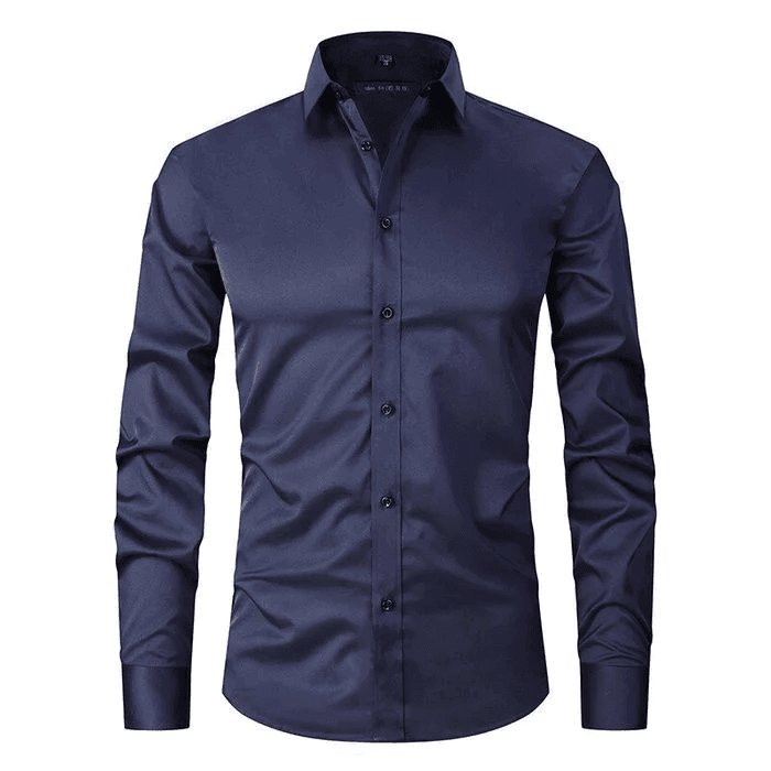 Men's Smart Casual Shirt Wrinkle-Free Stretch