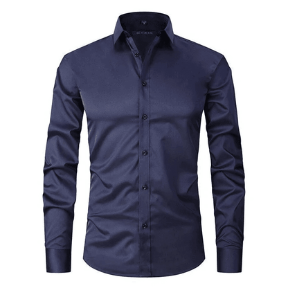Men's Smart Casual Shirt Wrinkle-Free Stretch