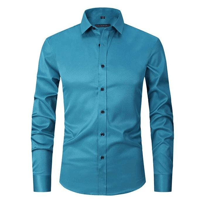 Men's Smart Casual Shirt Wrinkle-Free Stretch
