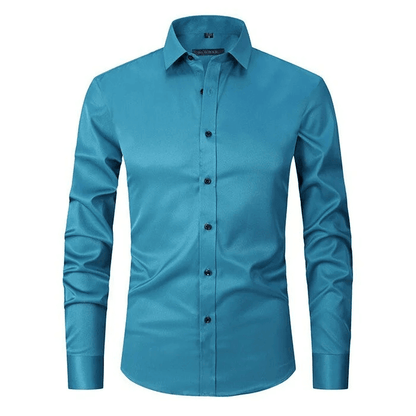 Men's Smart Casual Shirt Wrinkle-Free Stretch