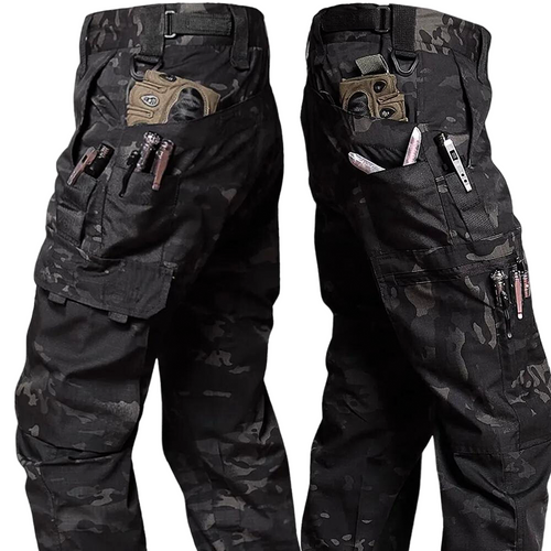 Men's Tactical Trousers with Multi-Bag Design