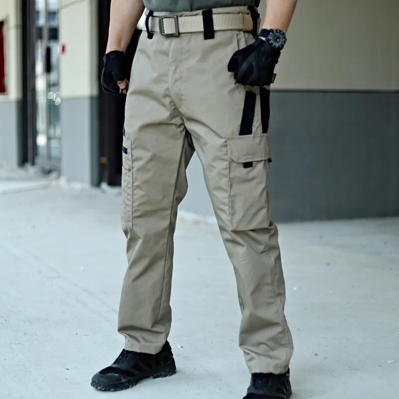 Men's Tactical Trousers with Multi-Bag Design