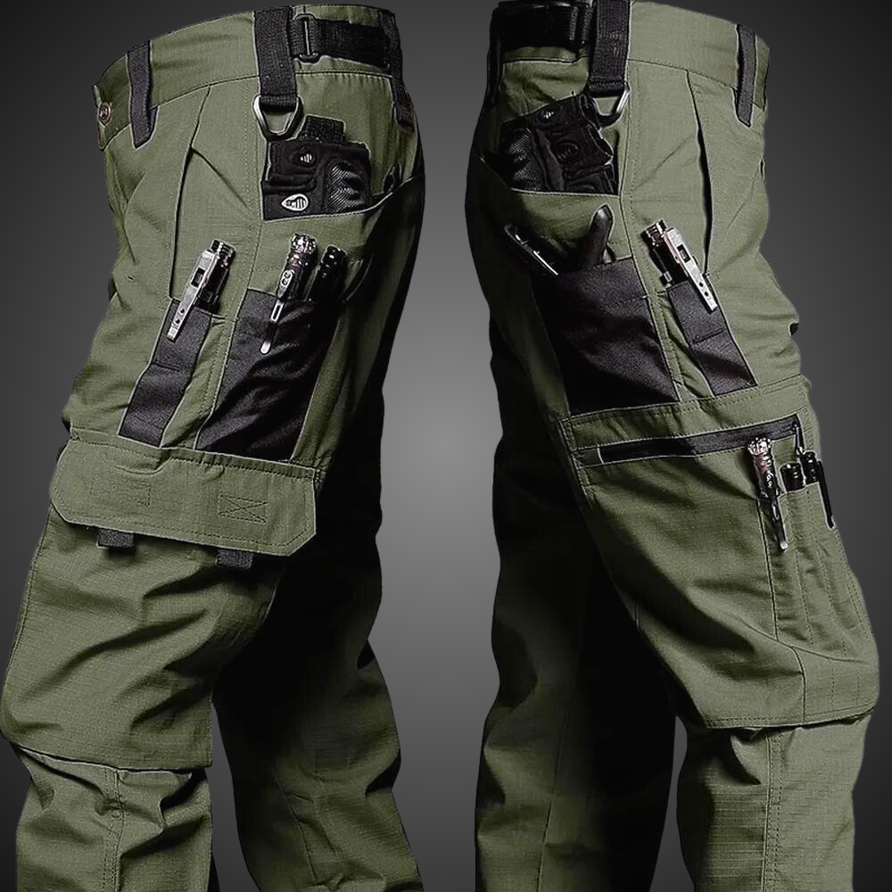 Men's Tactical Trousers with Multi-Bag Design