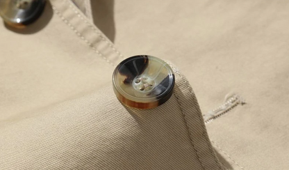 Men's Trench Coat Double-breasted Texture Soft Blended