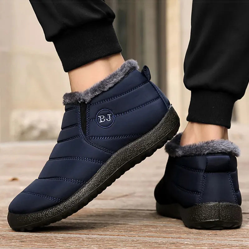 Men's Winter Slip-ons Fleece Lining Waterproof