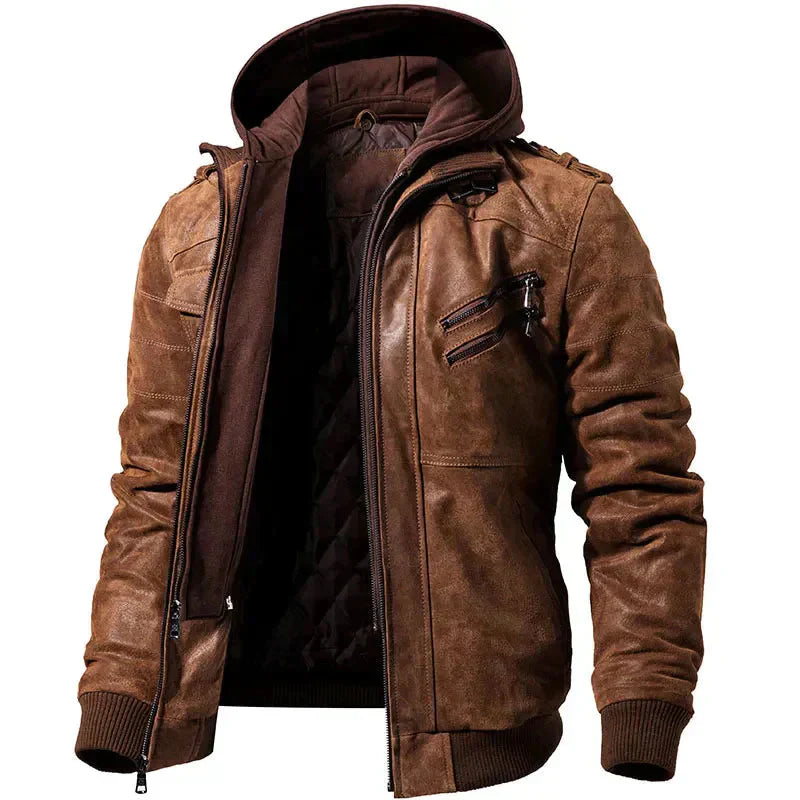 Men's Winter Coat With Hood Modern Design