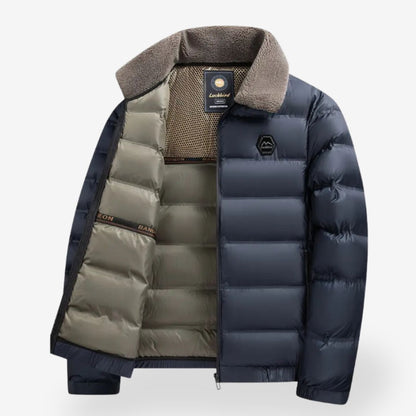 Men's Winter Jacket Pilot With Removable Fur Collar