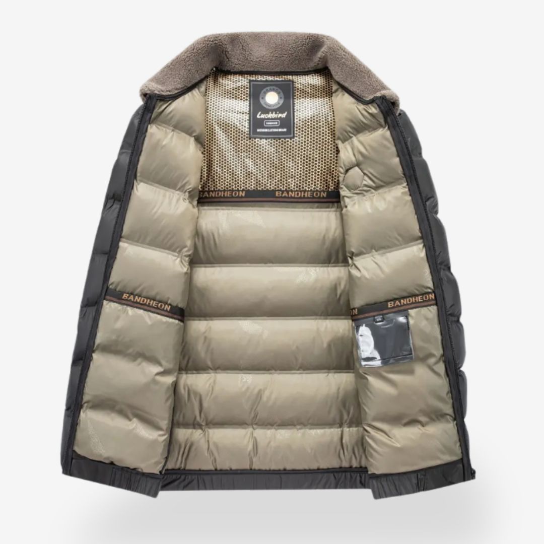 Men's Winter Jacket Pilot With Removable Fur Collar