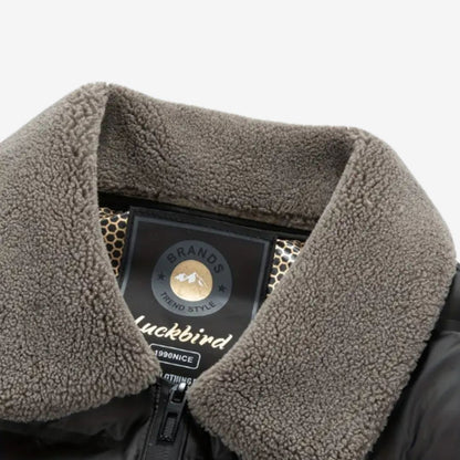 Men's Winter Jacket Pilot With Removable Fur Collar
