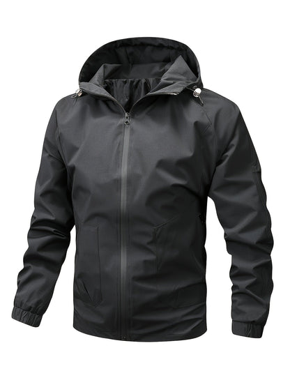 Men's Hooded Jacket Casual Style