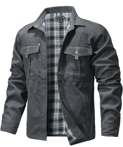 Herren Overshirt Casual Flannel