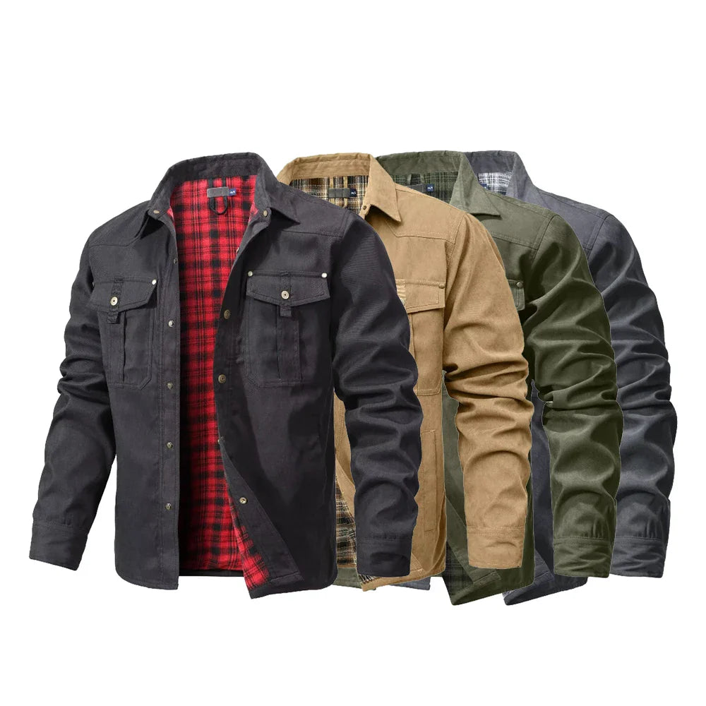 Herren Overshirt Casual Flannel