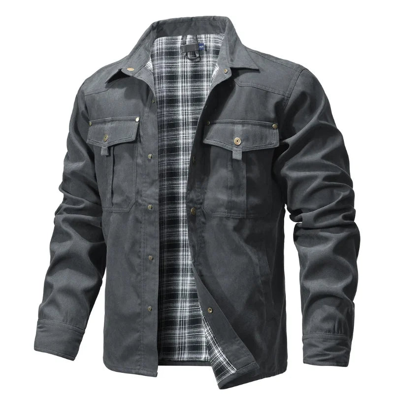 Herren Overshirt Casual Flannel