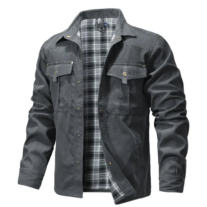 Herren Overshirt Casual Flannel