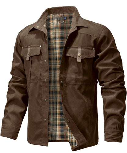 Herren Overshirt Casual Flannel