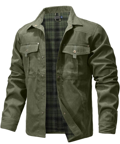 Herren Overshirt Casual Flannel