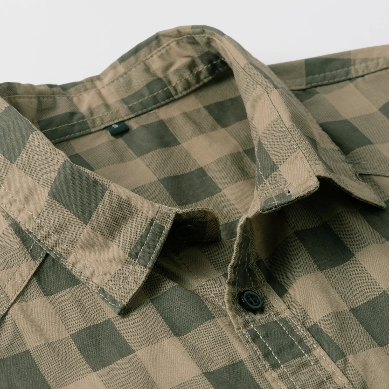 Herren Shirt Checkered Casual With Buttons Longer Sleeves