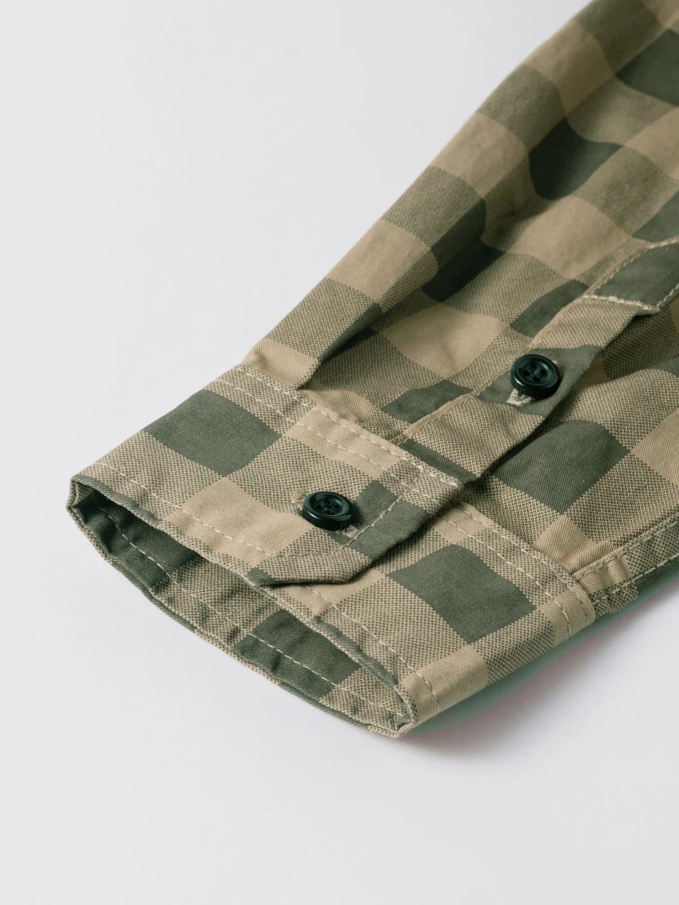 Herren Shirt Checkered Casual With Buttons Longer Sleeves