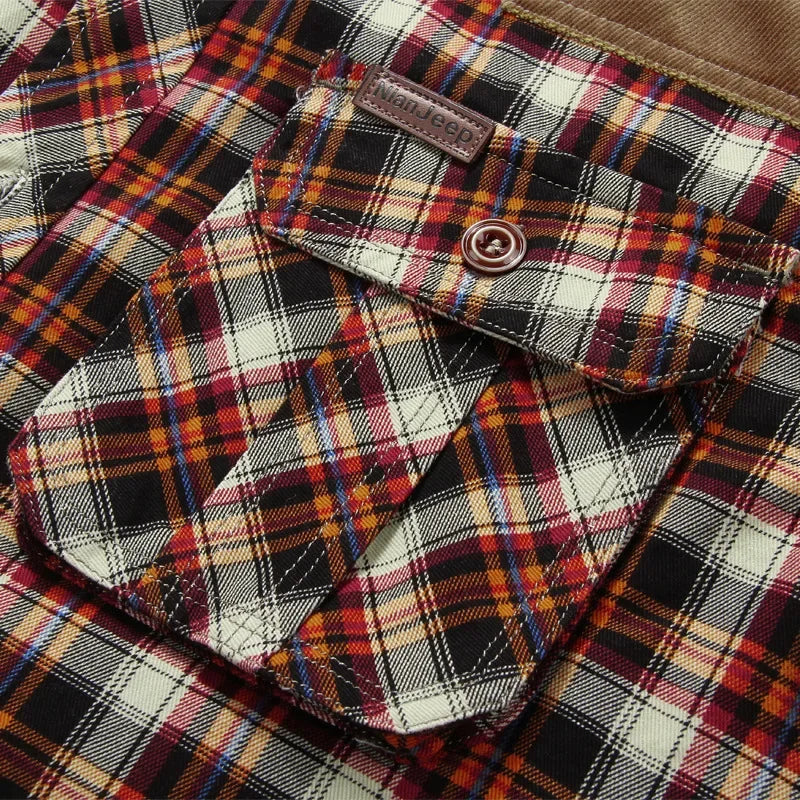 Herren Shirt Long Sleeves Checkered