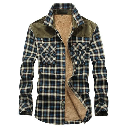 Herren Shirt Long Sleeves Checkered