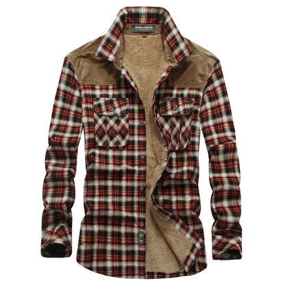 Herren Shirt Long Sleeves Checkered