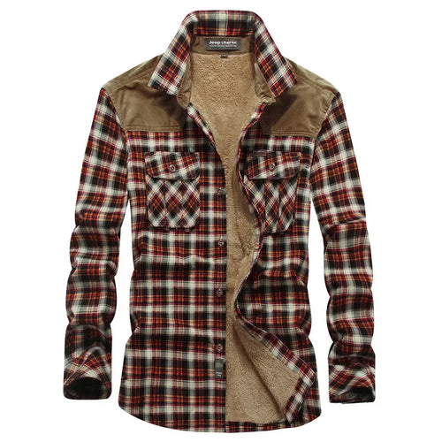 Herren Shirt Long Sleeves Checkered