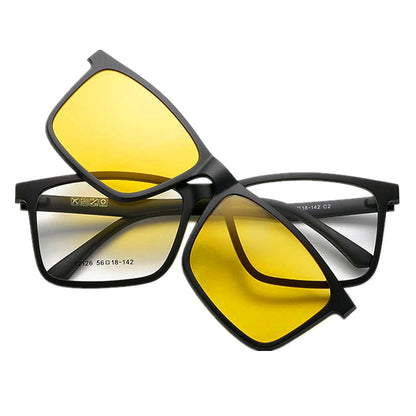 Sunglasses with multiple clips