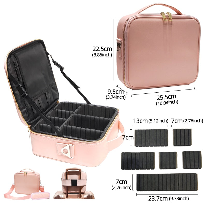 High-Capacity Cosmetic Bag