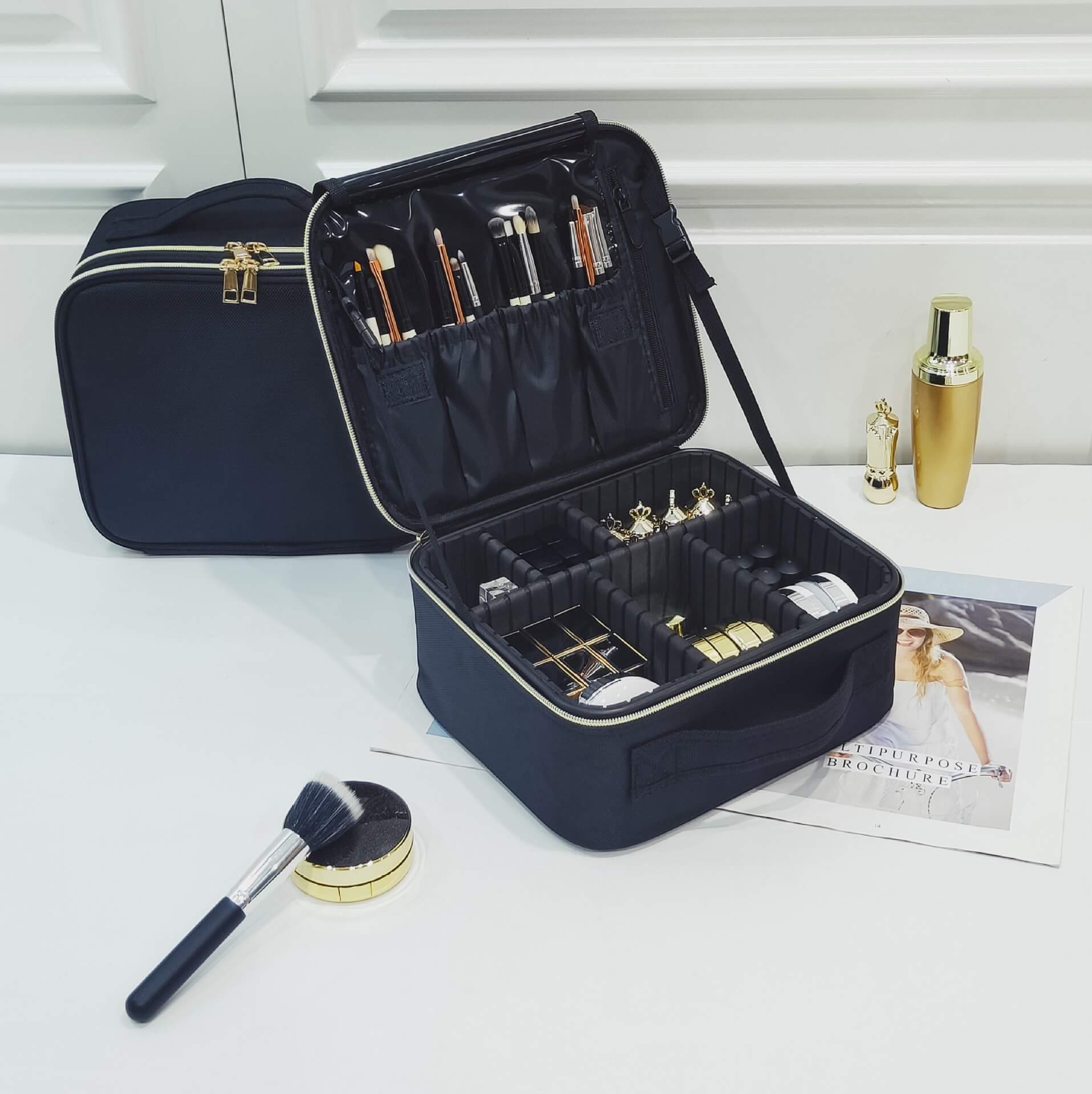 High-Capacity Cosmetic Bag