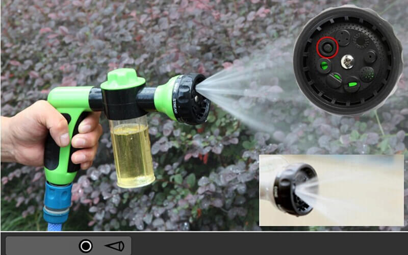High-pressure foam gun cleaner