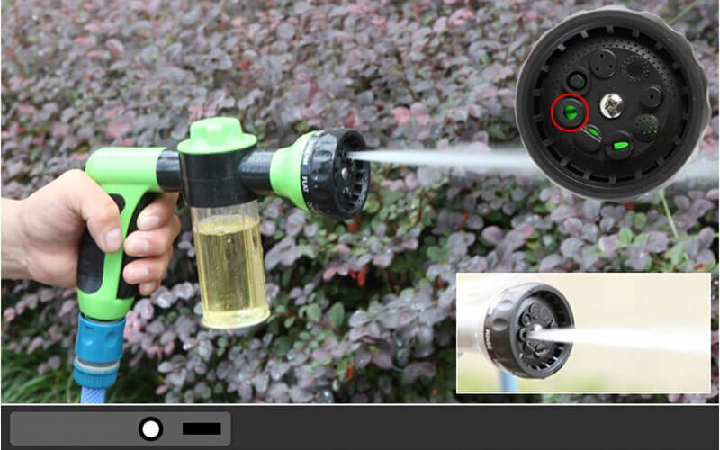 High-pressure foam gun cleaner
