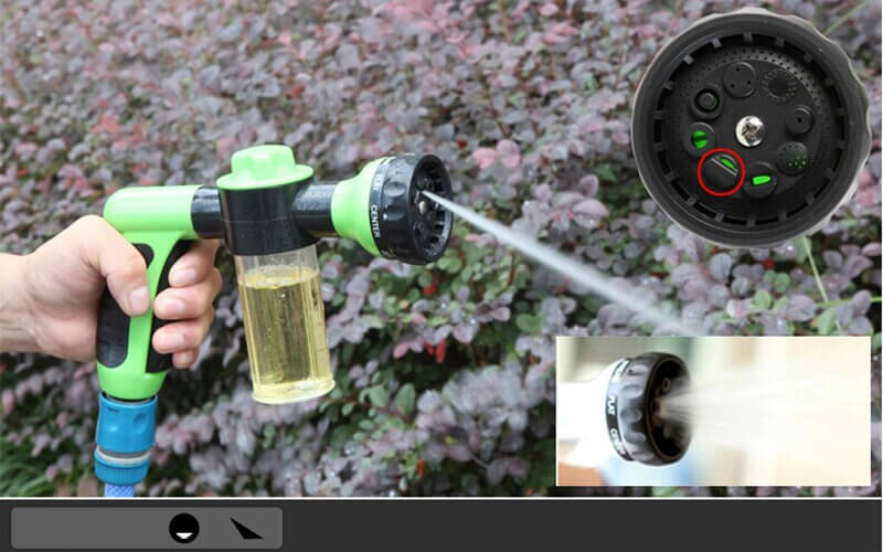 High-pressure foam gun cleaner