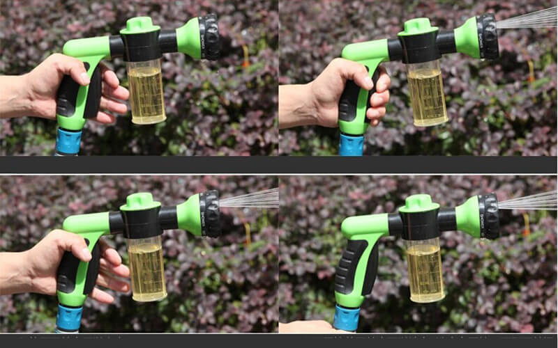 High-pressure foam gun cleaner