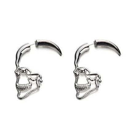 Hollow Skull Stud Earrings