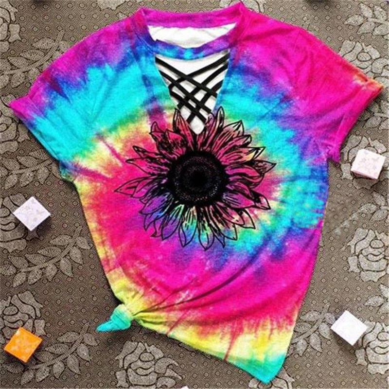 Hollowed-out Women's T-shirts