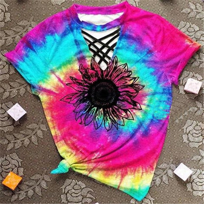Hollowed-out Women's T-shirts