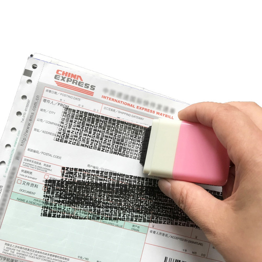 Identity theft protection stamp