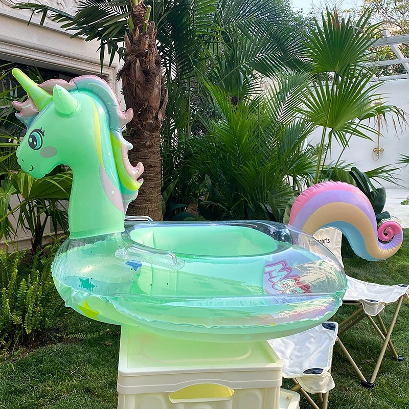 Inflatable Glitter Unicorn Swim Ring