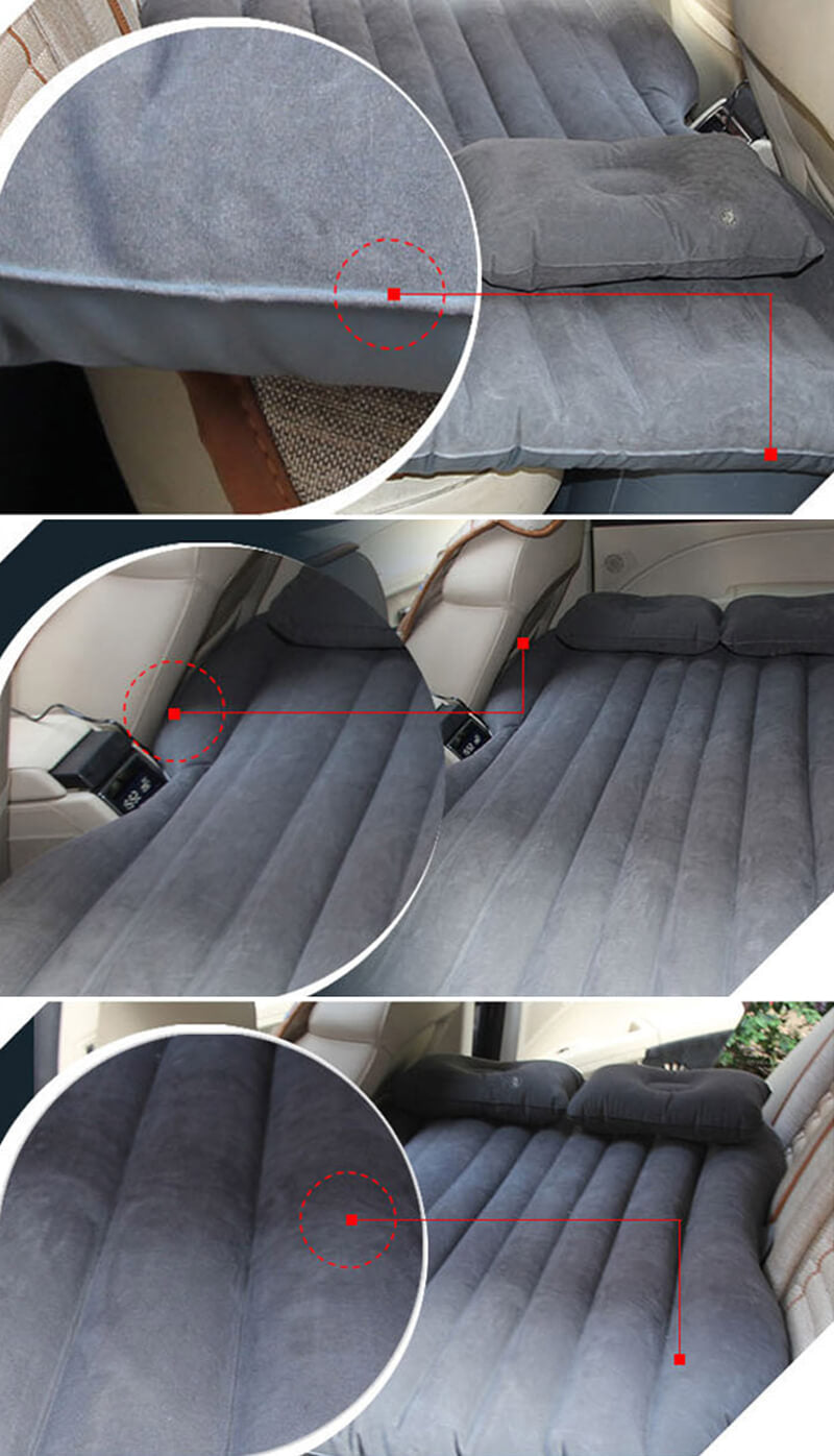 Inflatable car rear seat mattress