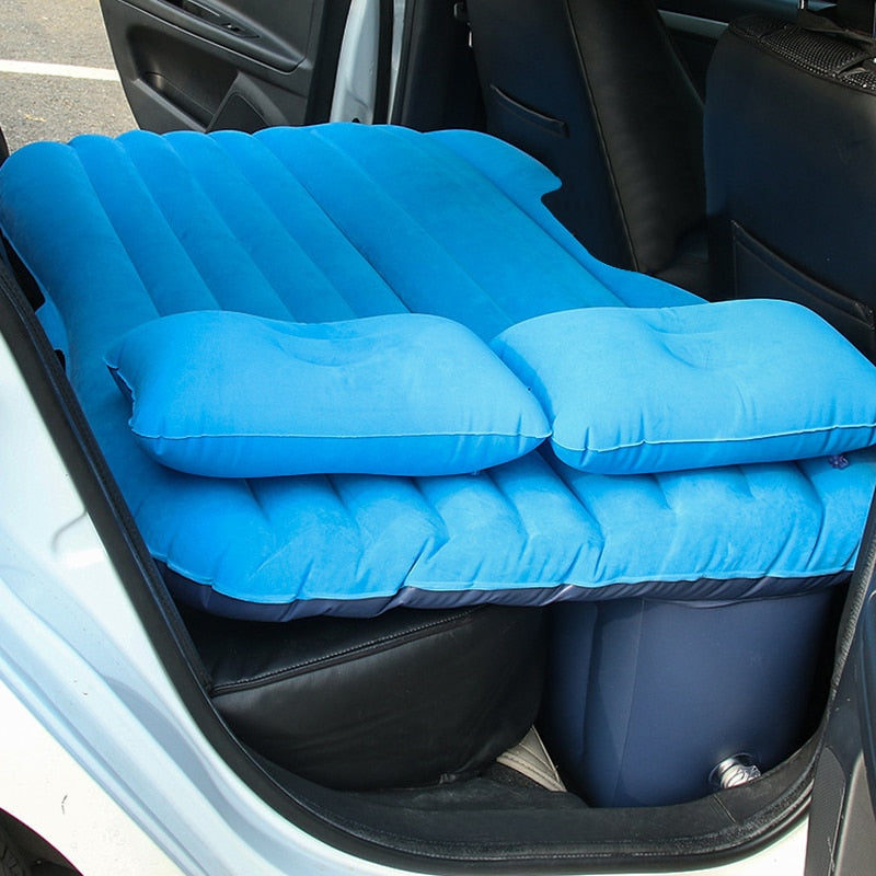 Inflatable car rear seat mattress